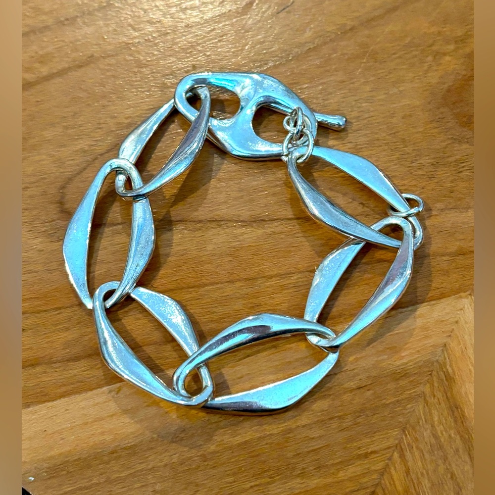 925 Sterling Silver chain link bracelet